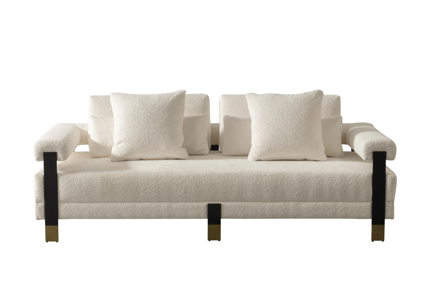 Divani Casa Stratford - Modern Off-White Fabric Sofa Set