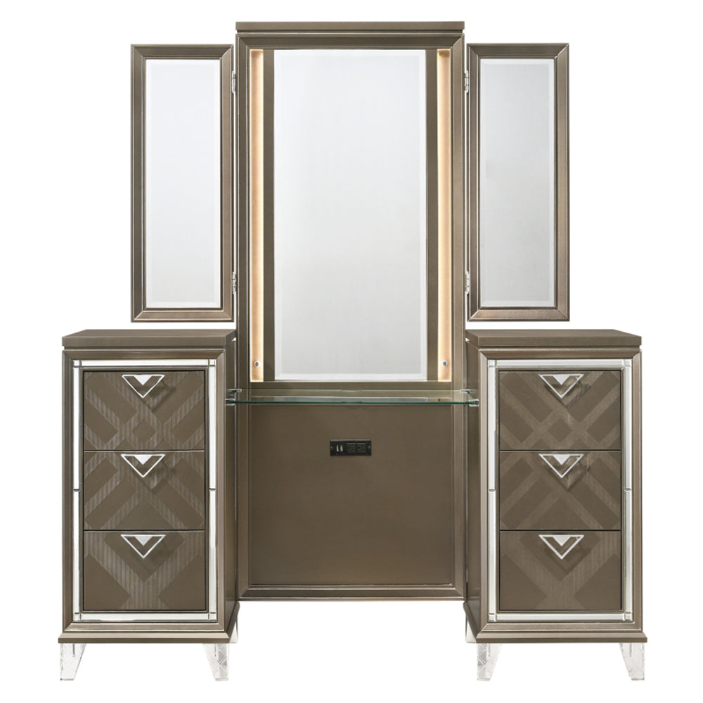 Skylar Vanity Desk & Mirror