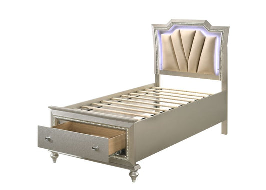 Kaitlyn Full Bed W/Led & Storage