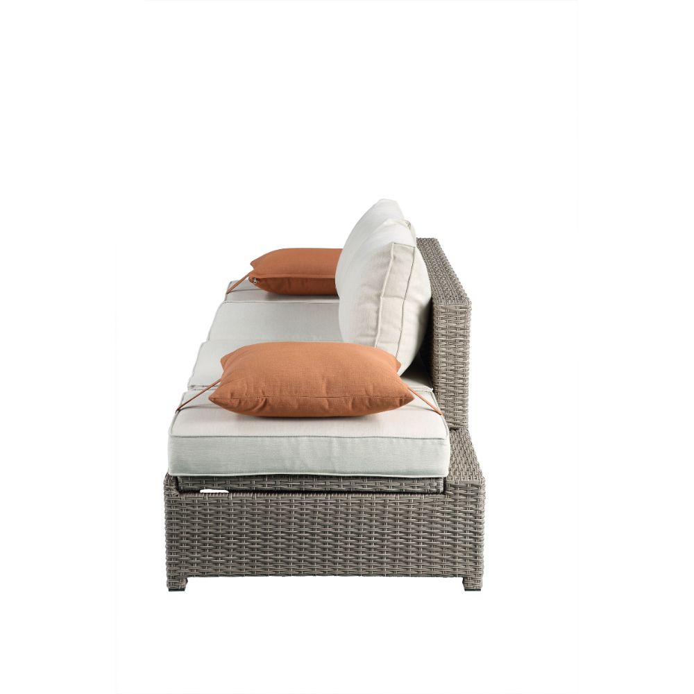 Salena Patio Sofa W/2 Pillows & Ottoman