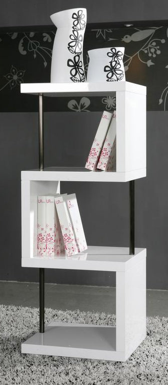 Stage 1 Modern White Shelving Wall Unit