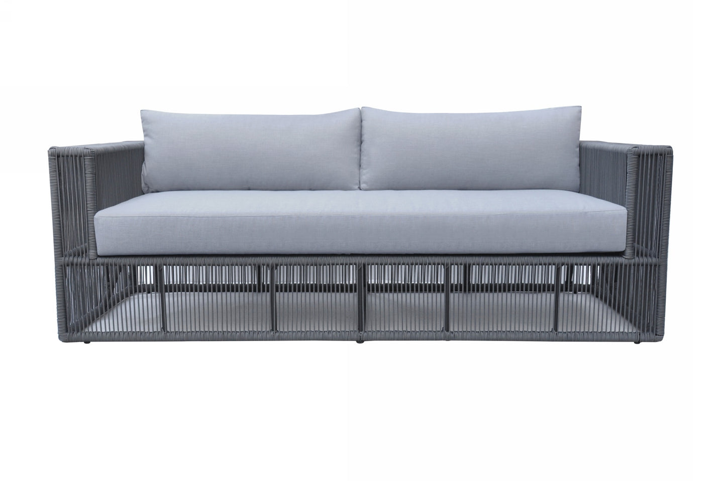 Renava Whimsy - Modern Outdoor Light Grey & Dark Grey Sofa Set