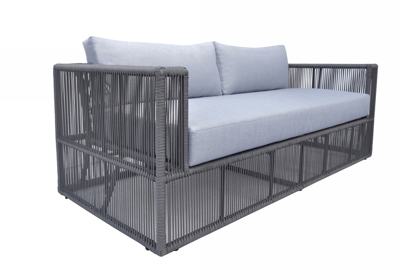 Renava Whimsy - Modern Outdoor Light Grey & Dark Grey Sofa Set