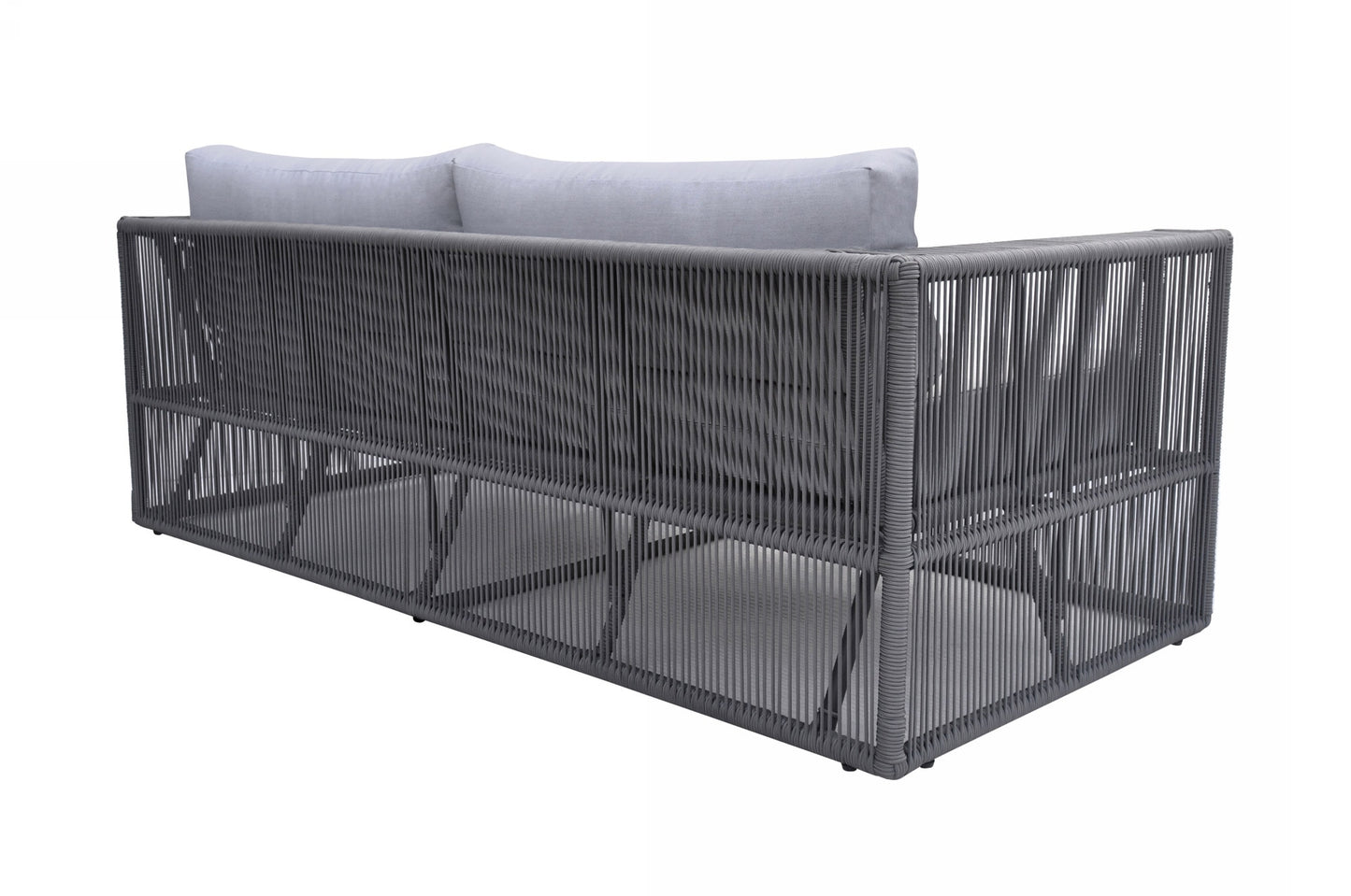 Renava Whimsy - Modern Outdoor Light Grey & Dark Grey Sofa Set
