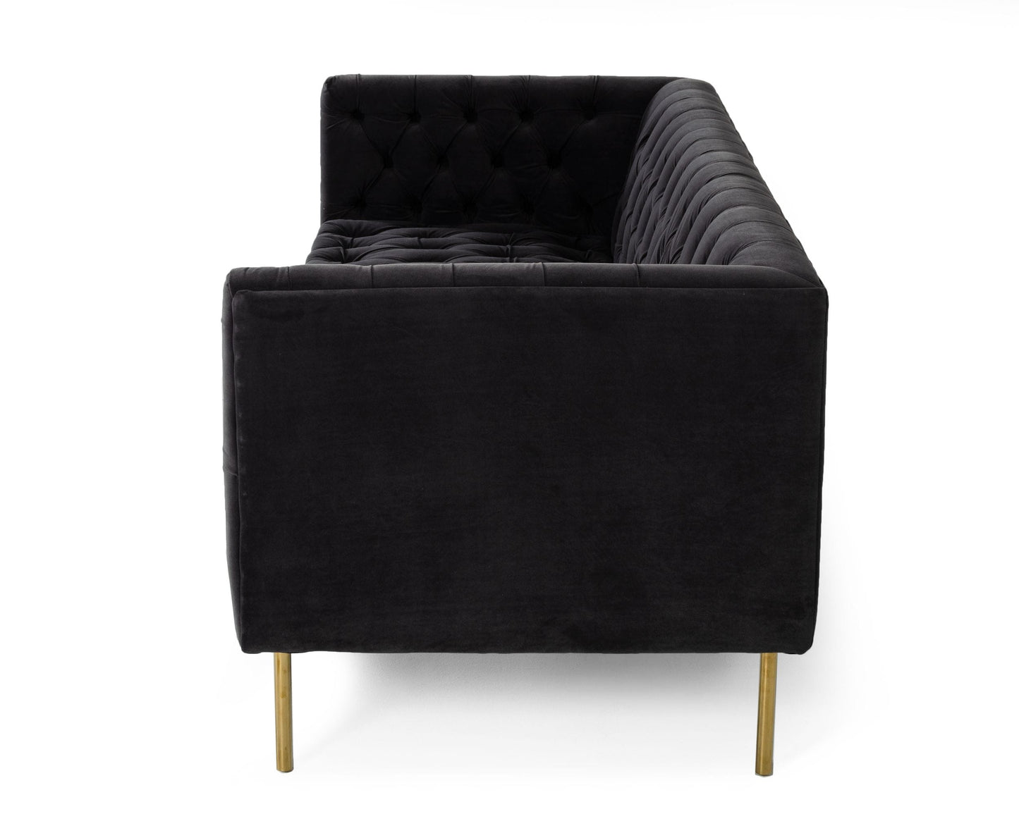 Divani Casa Chavez - DK Grey Velvet Sofa