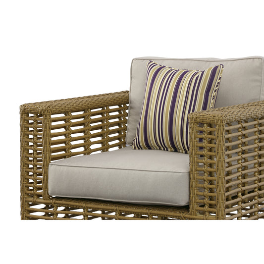 Renava Ko Tao - Outdoor Beige + Wicker Lounge Chair