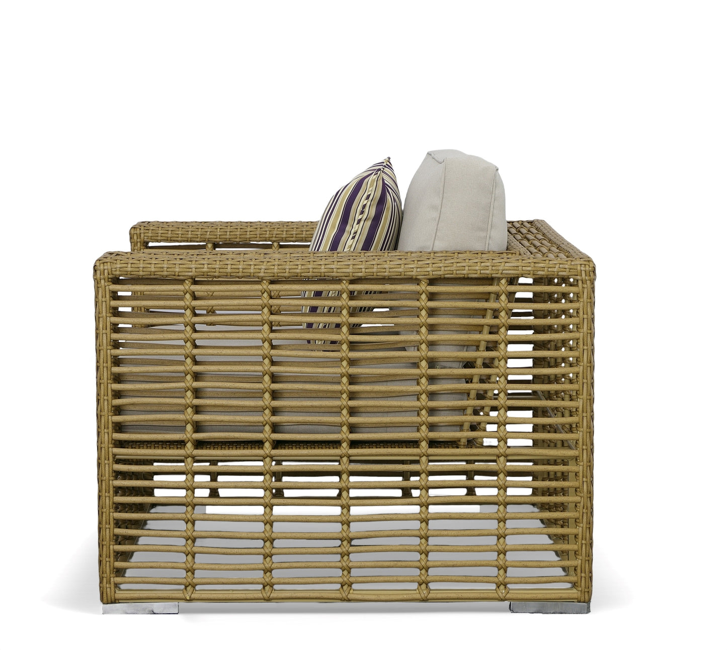 Renava Ko Tao - Outdoor Beige + Wicker Lounge Chair