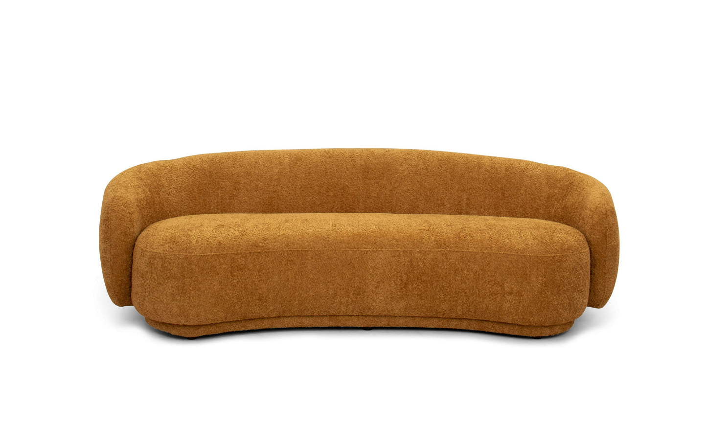 Divani Casa Andrew - Modern Orange Fabric Sofa Set