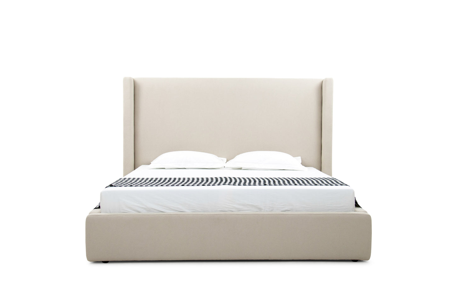 Modrest Byrne - Modern Beige Fabric Bed