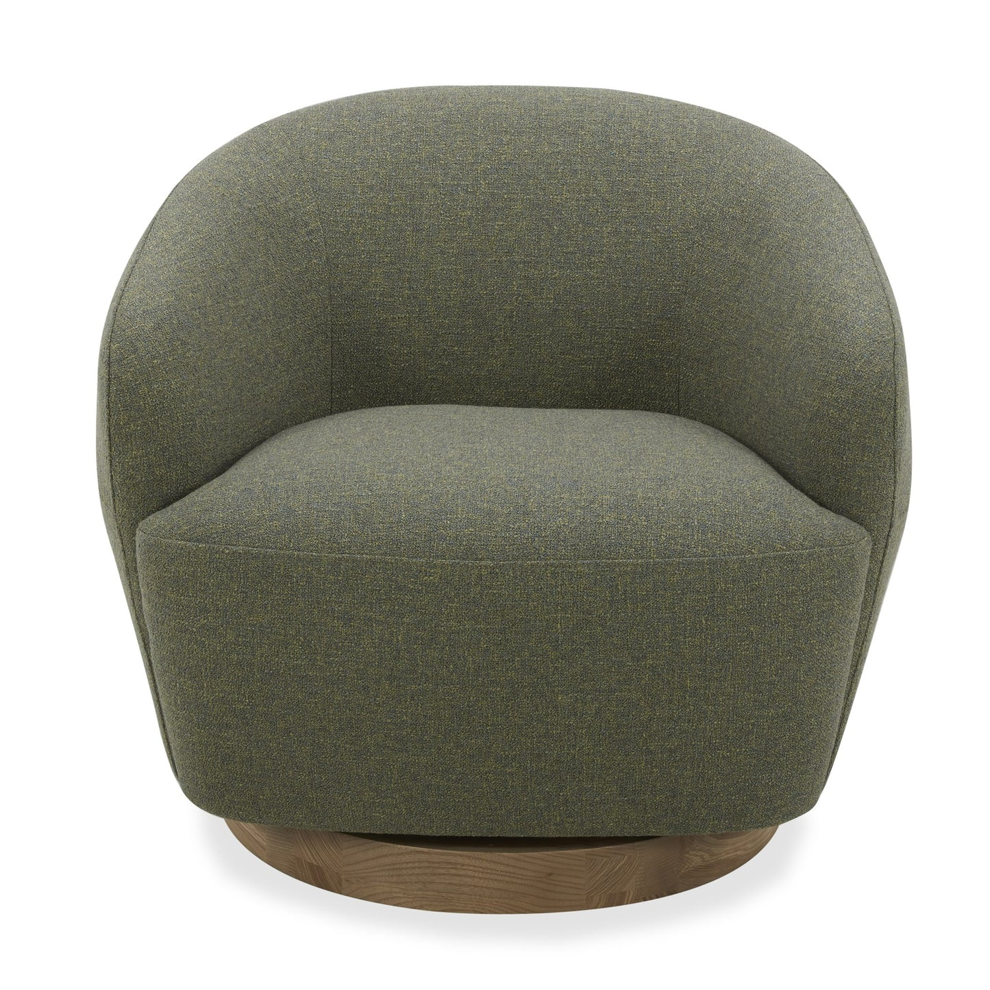 Divani Casa Agatha - Modern Hemp Fabric Swivel Accent Chair