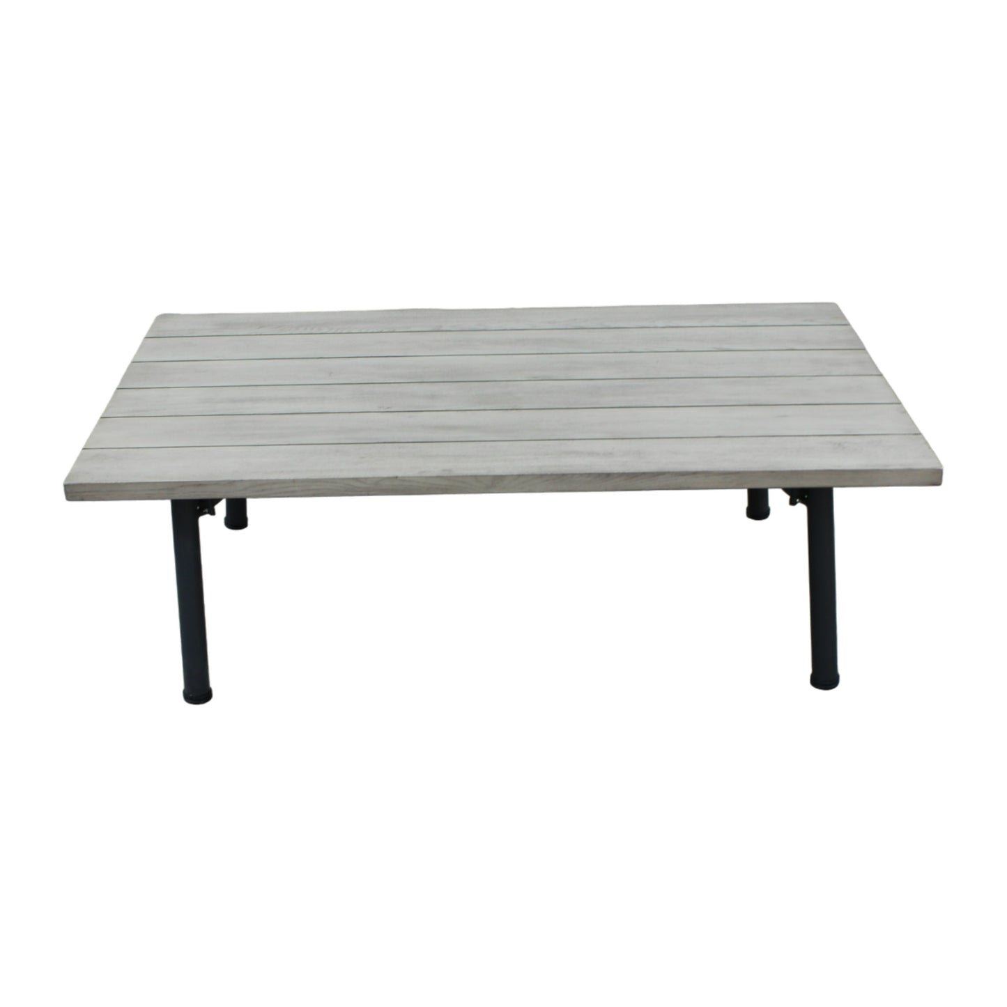 Renava Suntide - Outdoor Grey Fabric + Beige Rattan + Grey Acacia Sofa Set