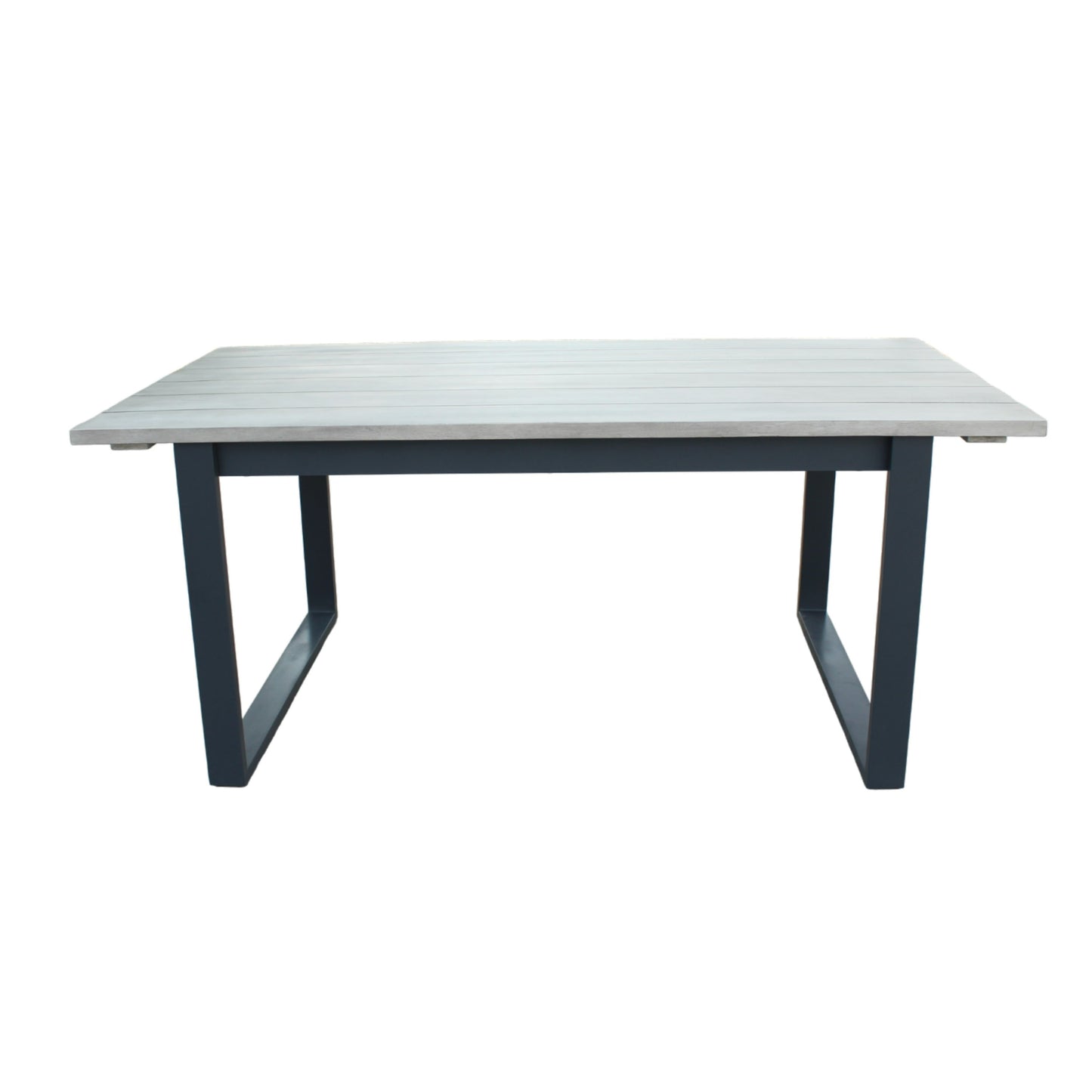 Renava Suntide - Outdoor Grey Fabric + Grey Acacia + Beige Rattan Dining Set