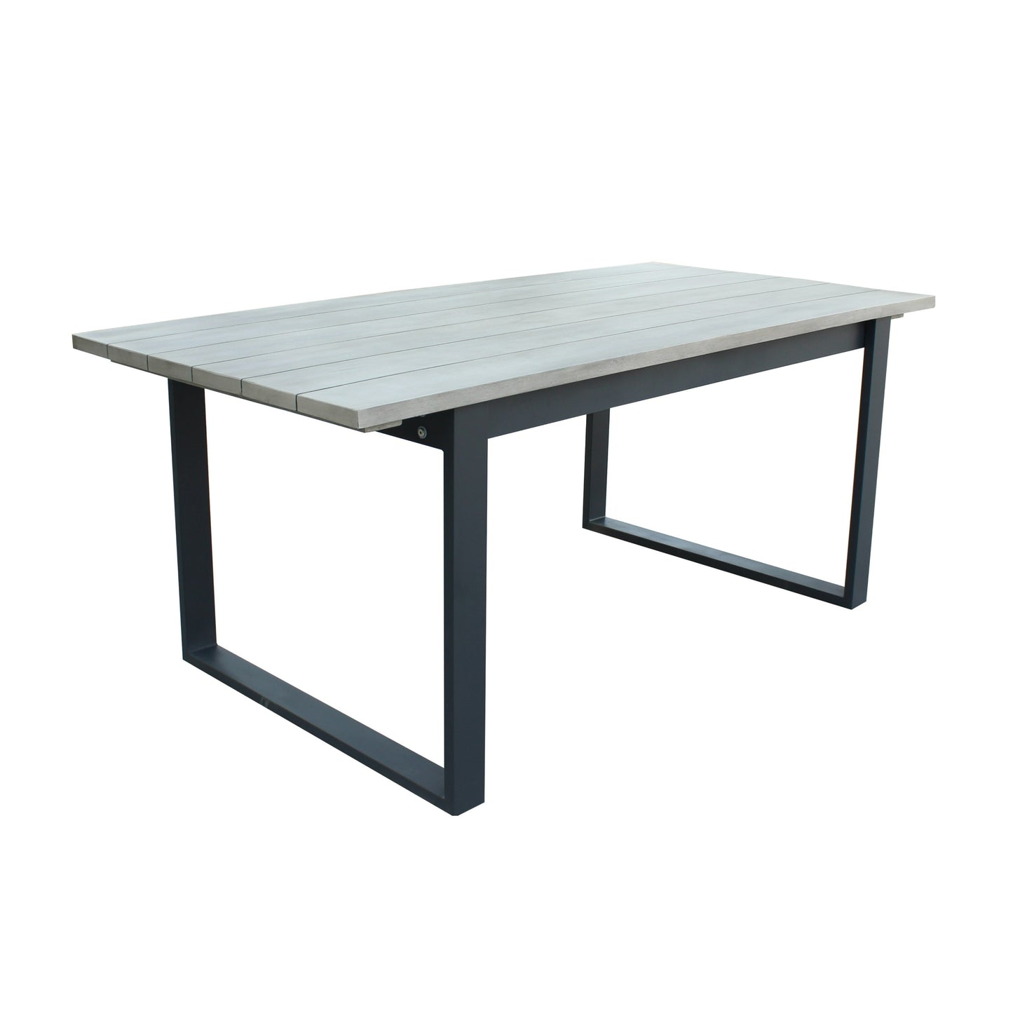 Renava Suntide - Outdoor Grey Fabric + Grey Acacia + Beige Rattan Dining Set