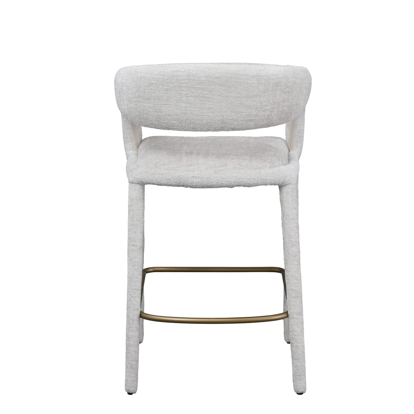 Modrest Faerron - Modern Light Grey Fabric Counter Chair