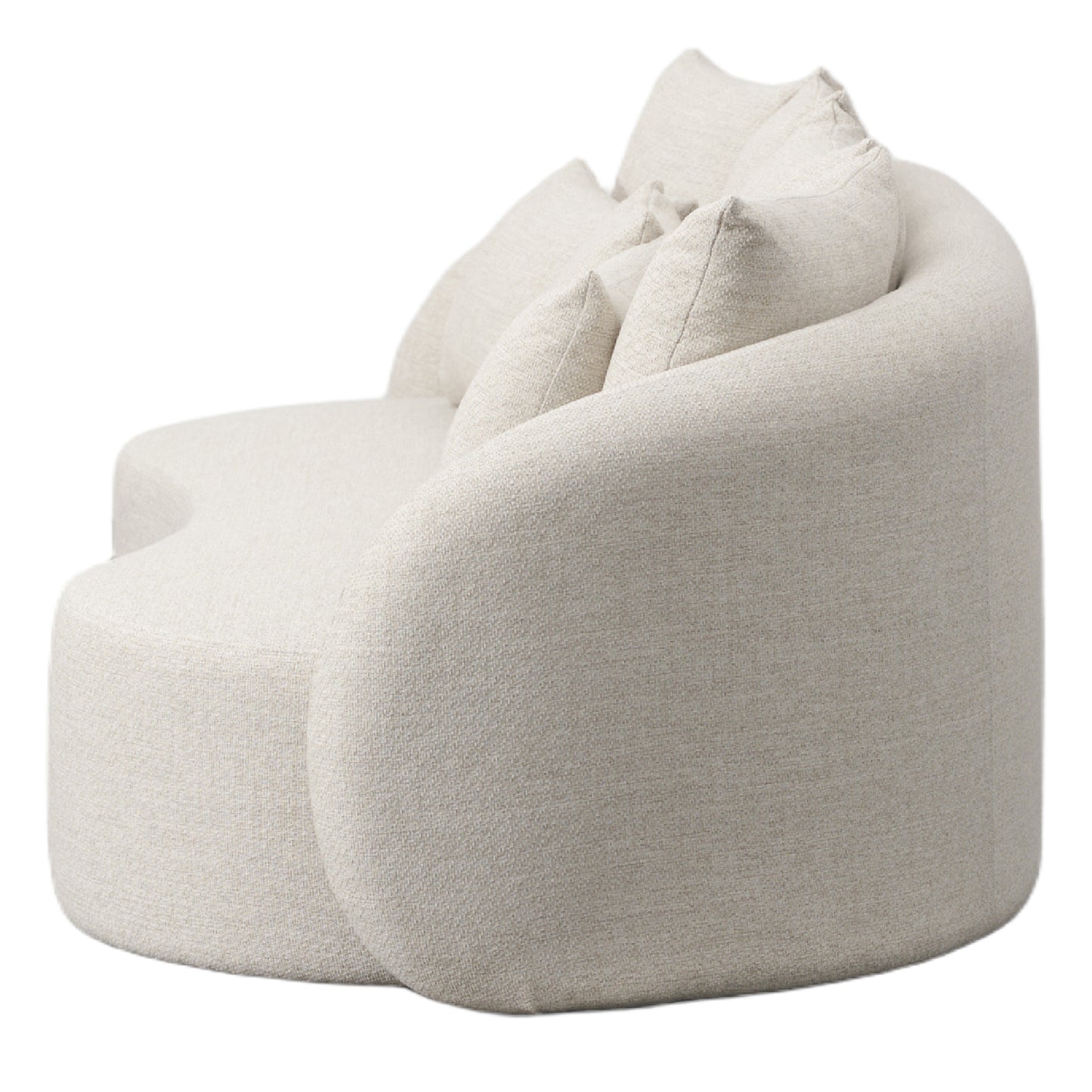 Renava Tabarca - Outdoor Beige Fabric 3 Seat Sofa