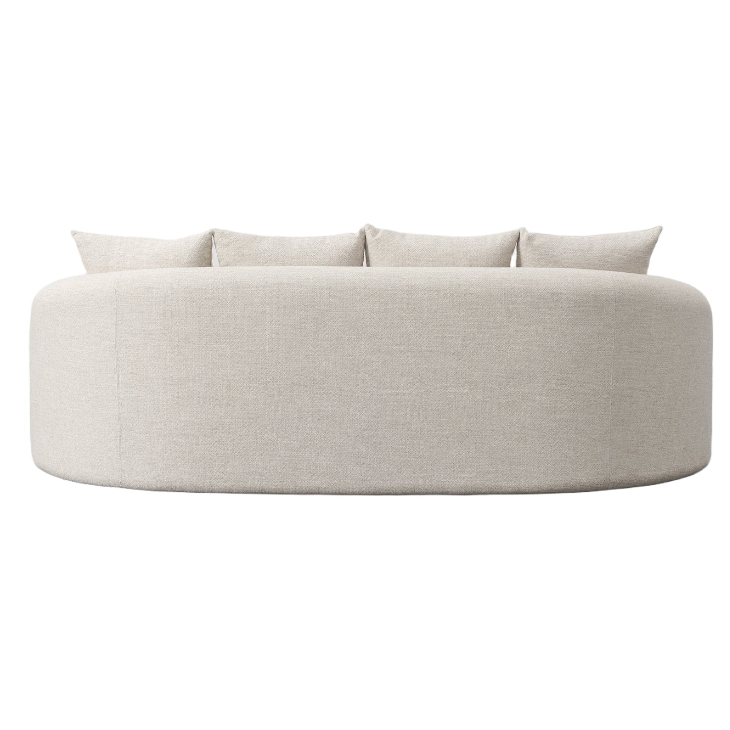 Renava Tabarca - Outdoor Beige Fabric 3 Seat Sofa