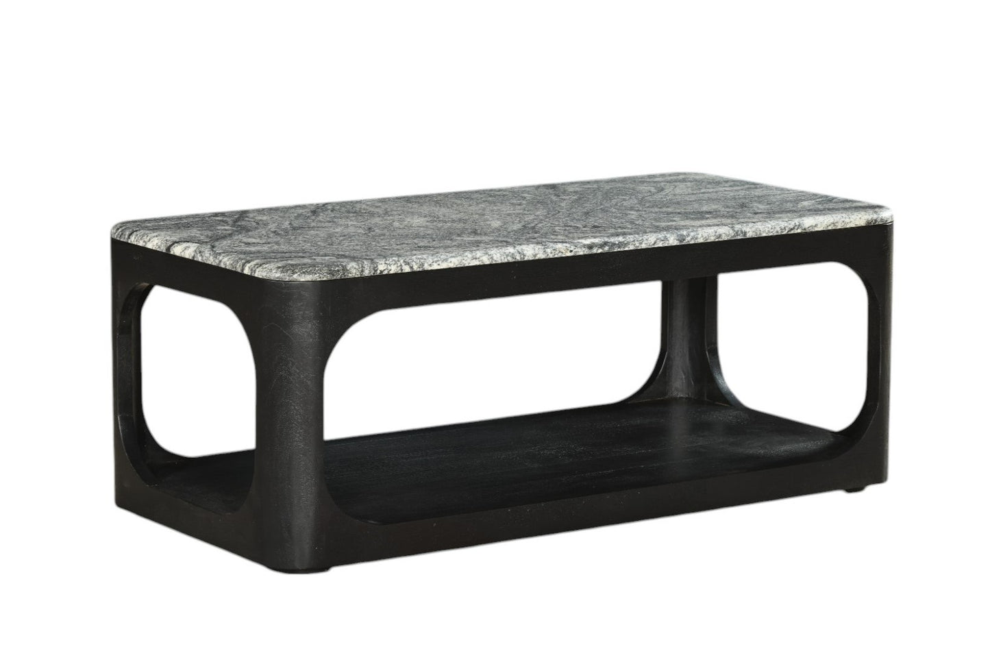 Modrest Marco - Modern Black & White Granite Coffee Table