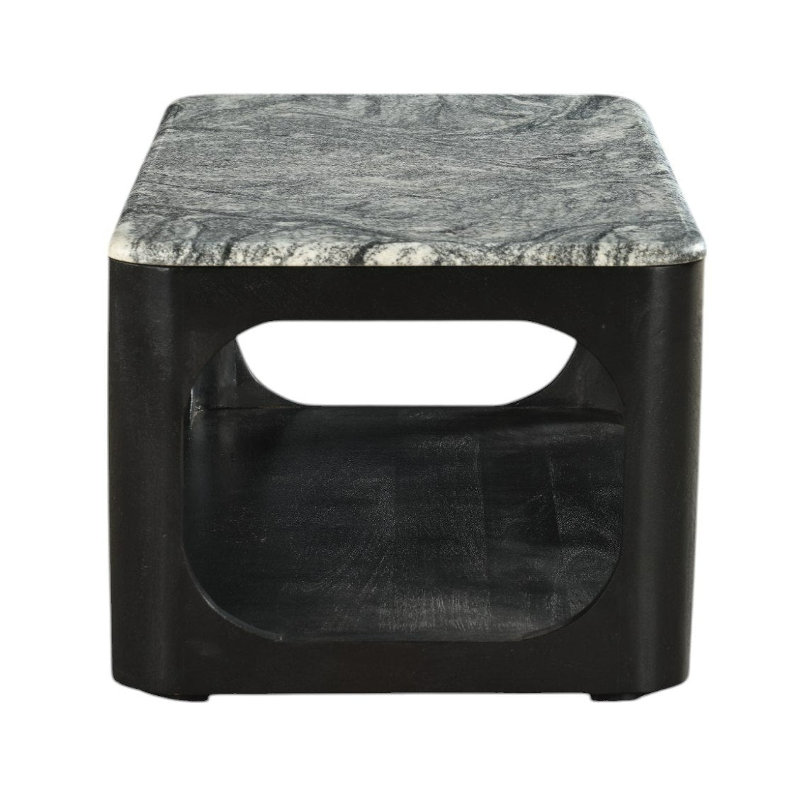 Modrest Marco - Modern Black & White Granite Coffee Table