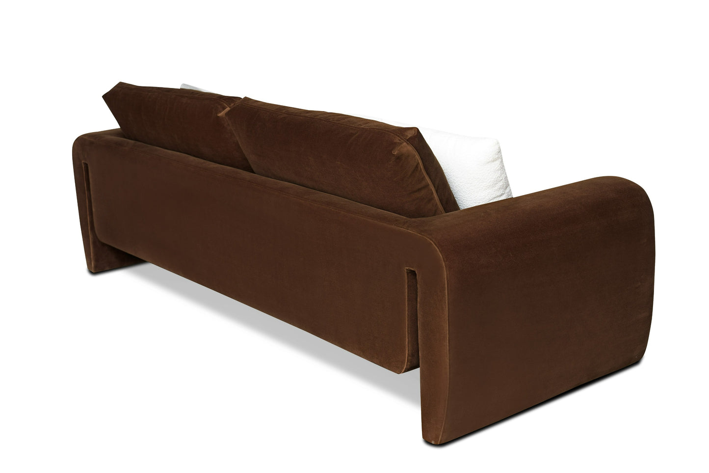 Divani Casa Bentley - Modern Brown Velvet Sofa Set