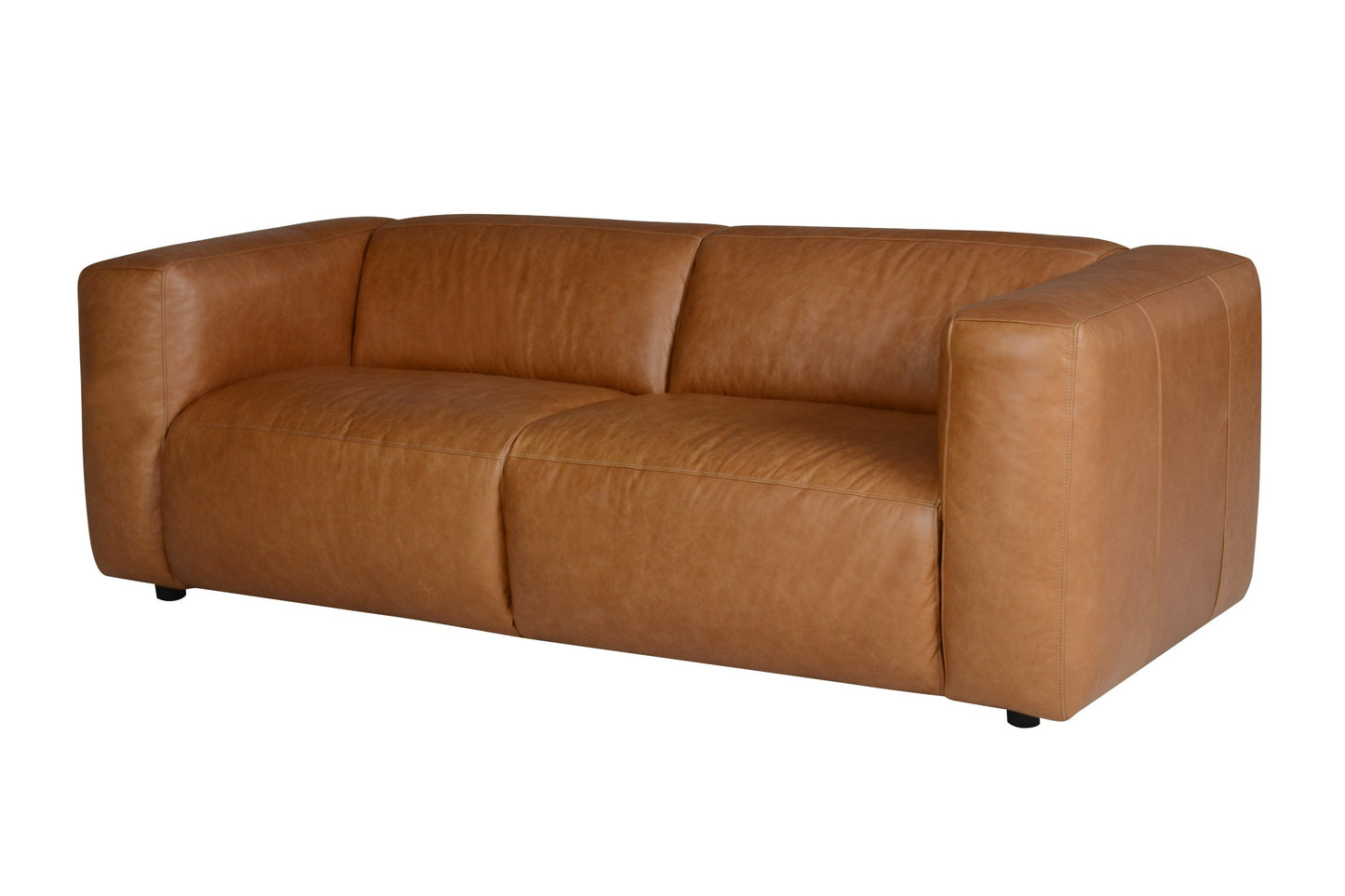 Divani Casa Atka - Modern Brown Leather Sofa