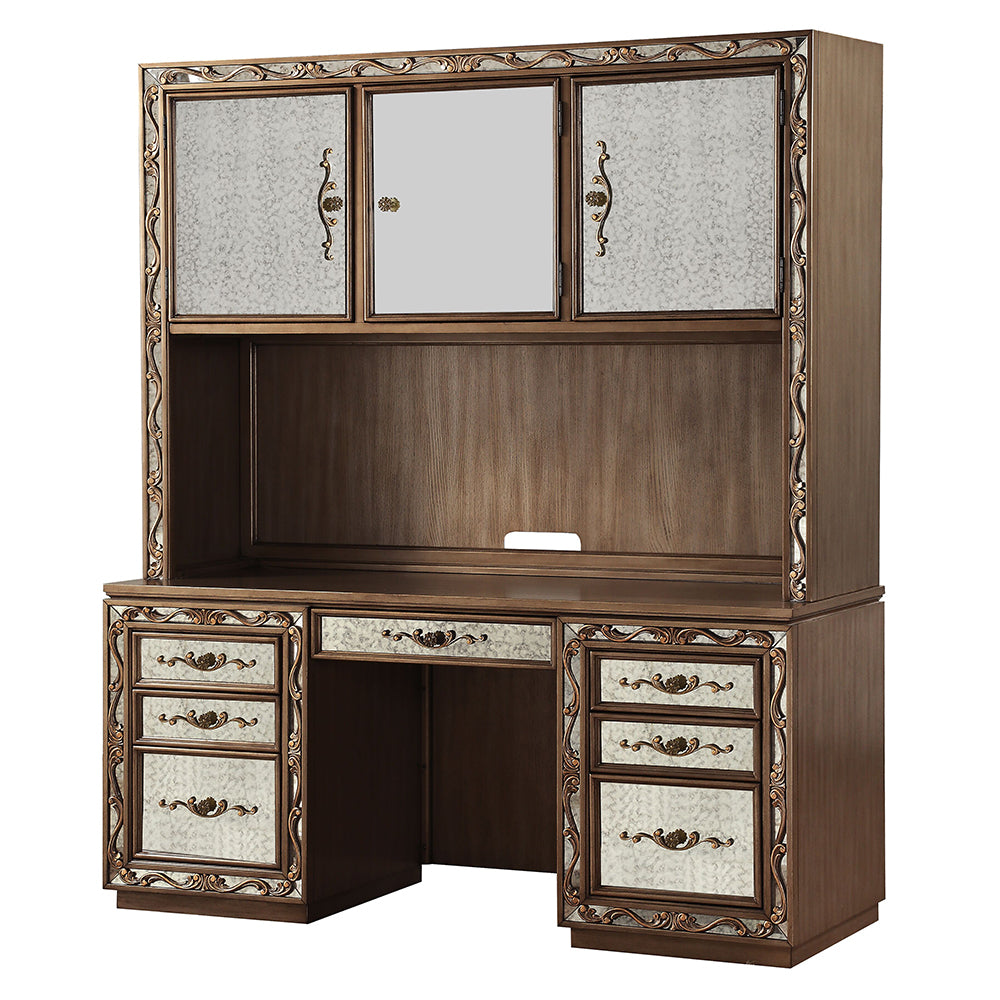 Orianne Executive Computer Desk W/Hutch