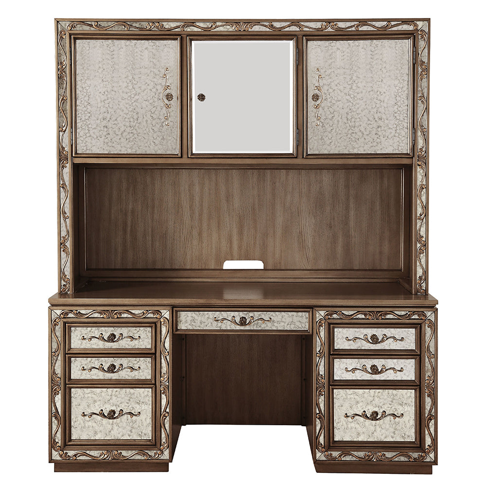 Orianne Executive Computer Desk W/Hutch