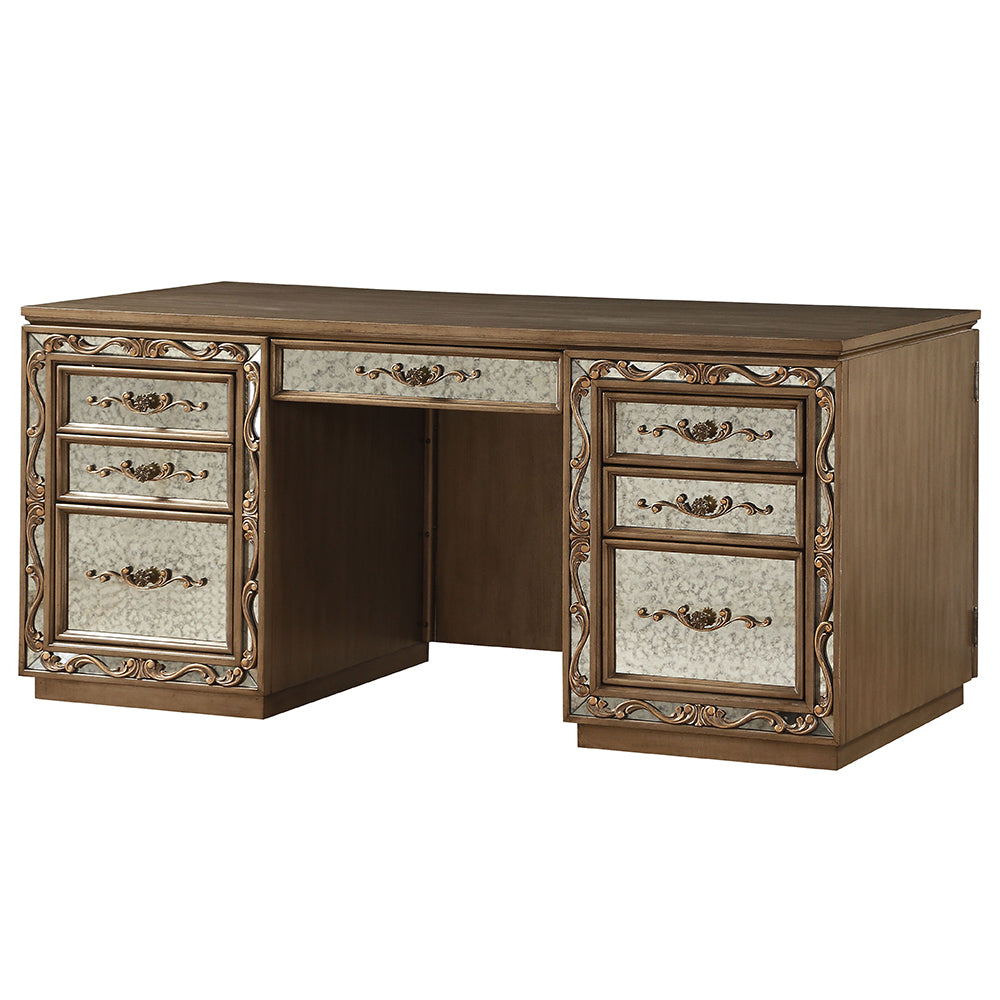 Orianne Executive Computer Desk W/Hutch
