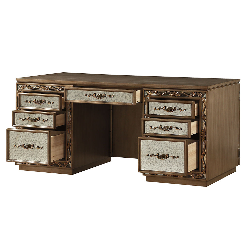Orianne Executive Computer Desk W/Hutch