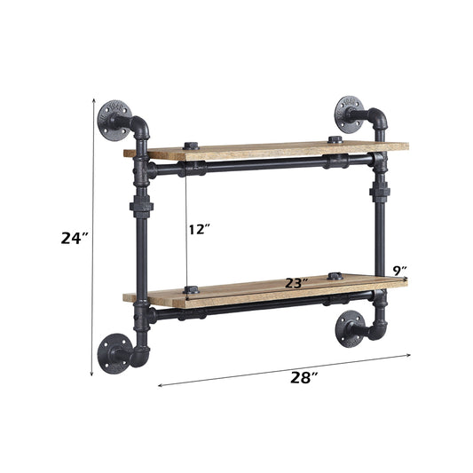 Brantley Wall Rack W/2 Shelves