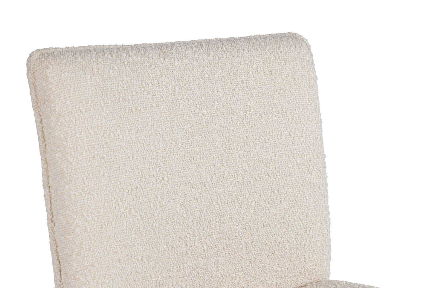 Modrest Atlanta - Modern Off-White Fabric & Brass Counter Chair