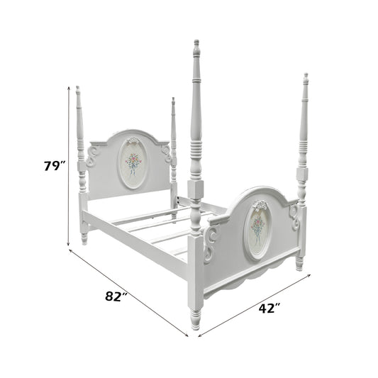 Flora Twin Bed W/Poster