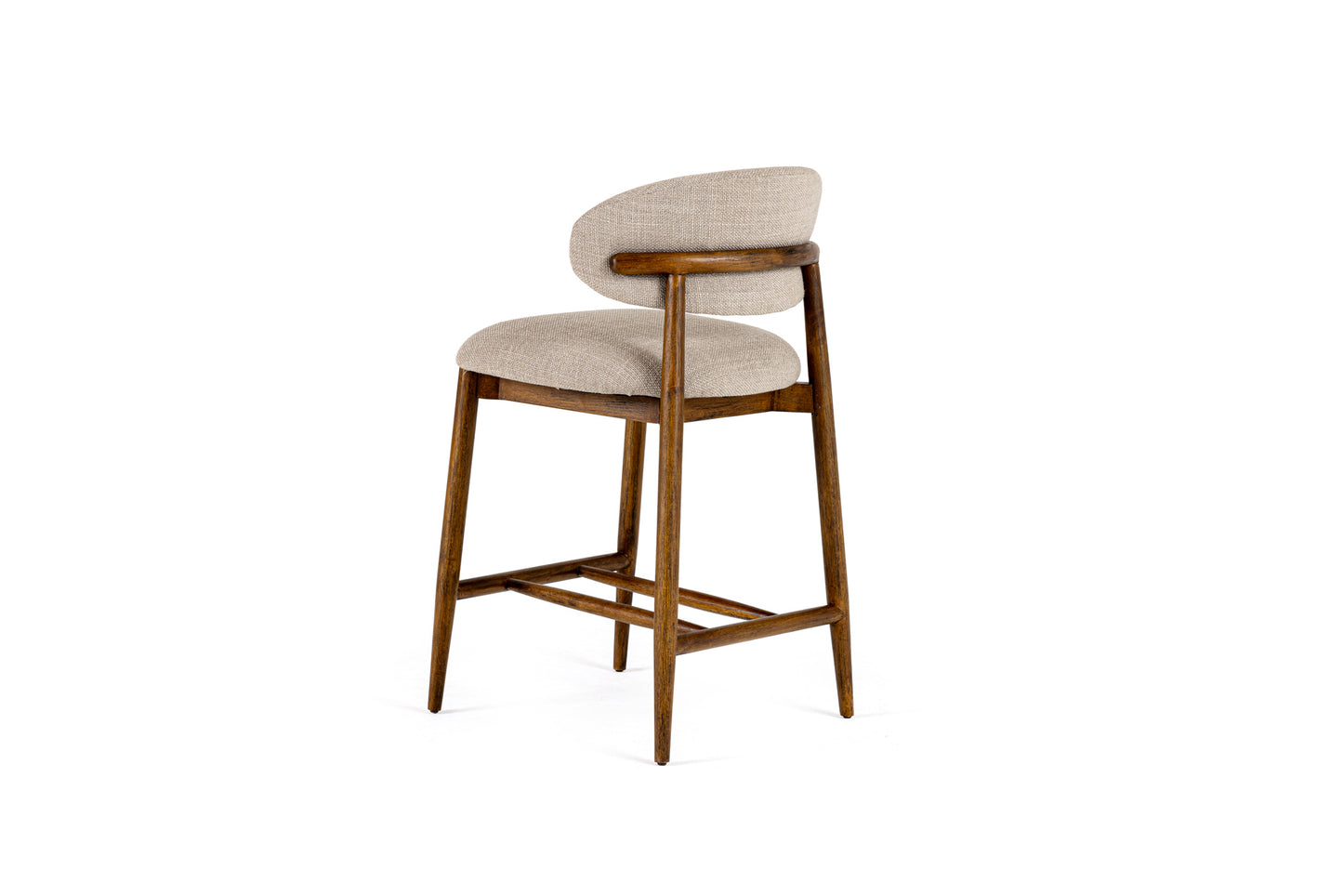 Modrest Blum - Modern Beige Linen Counter Chair