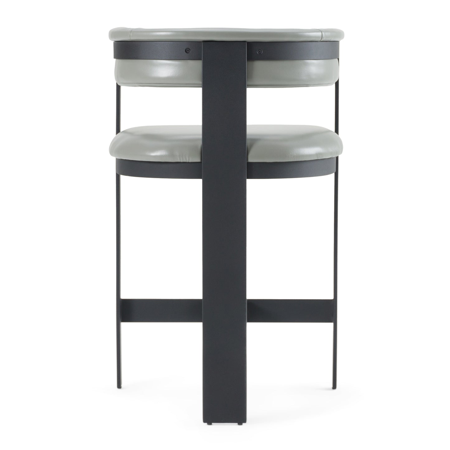 Modrest Boswell - Modern Grey Faux Leather + Black Counter Chair