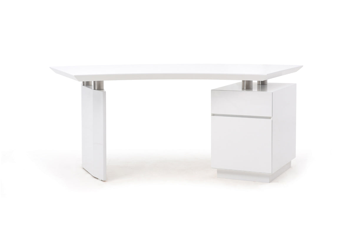 Modrest Stanford Modern White Office Desk