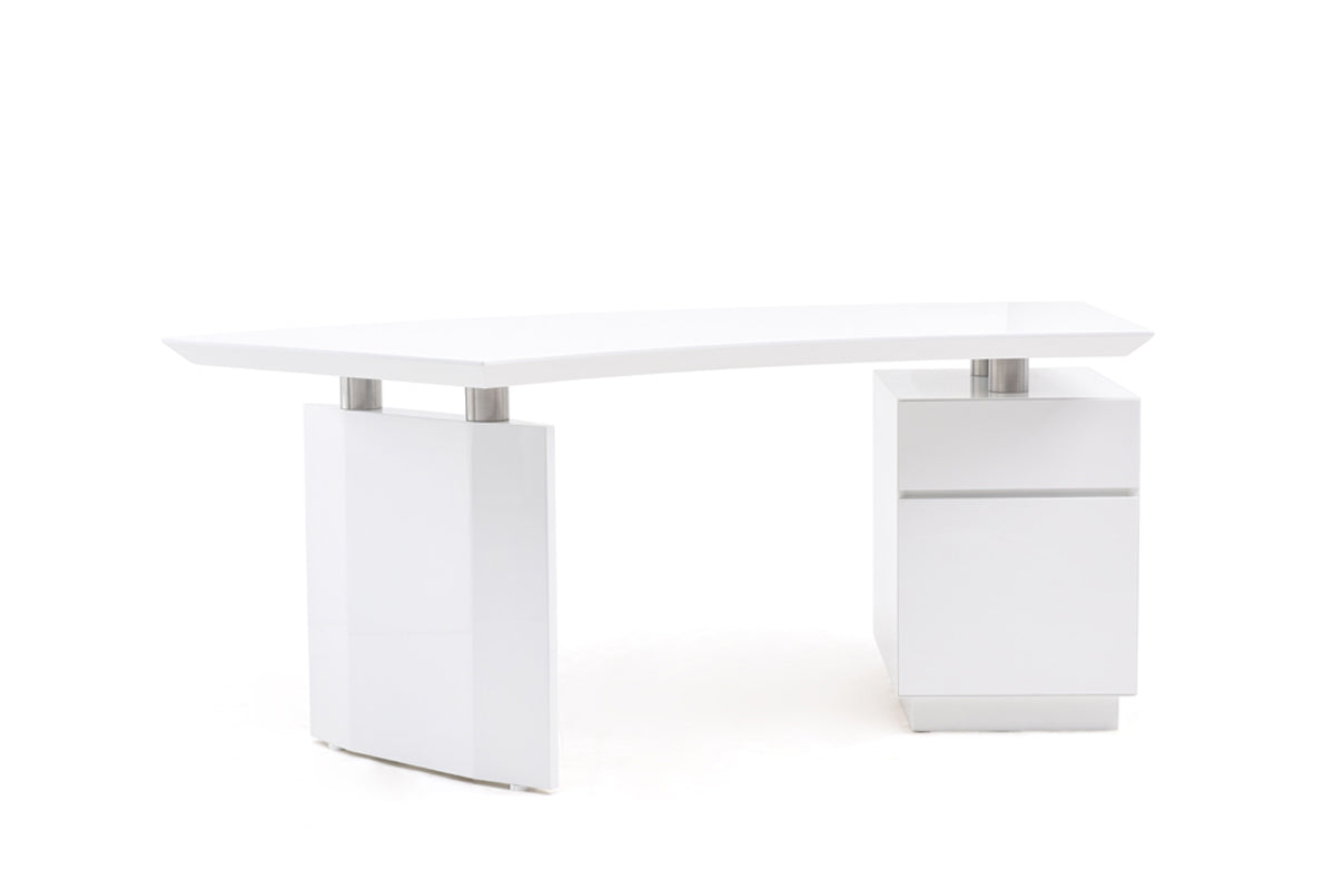 Modrest Stanford Modern White Office Desk