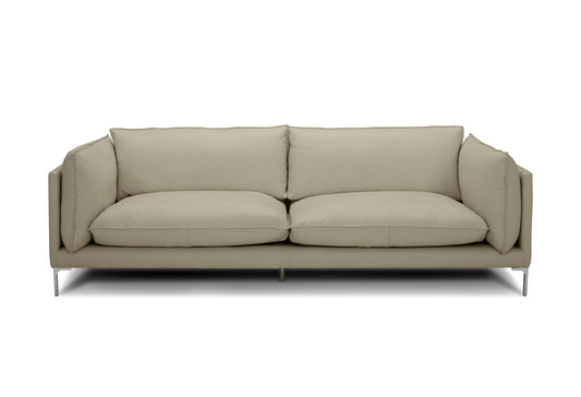 Divani Casa Harvest - Modern Taupe Full Leather Sofa Set