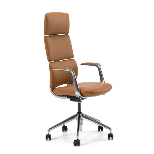 Modrest Clyne - Modern Camel Vegan Leather Executive Office Chair