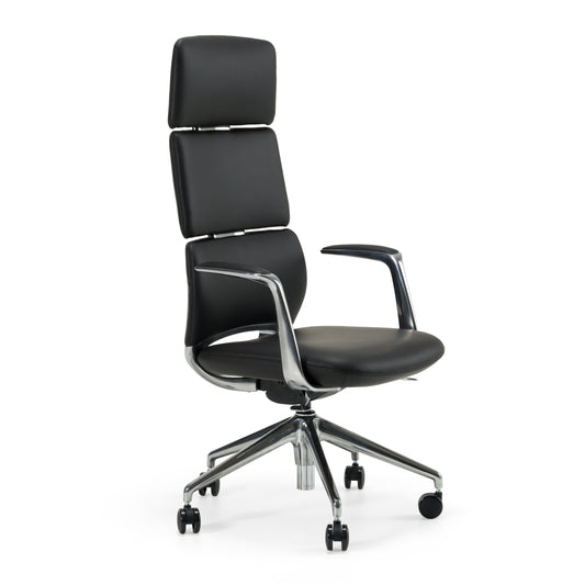 Modrest Clyne - Modern Black Vegan Leather Executive Office Chair