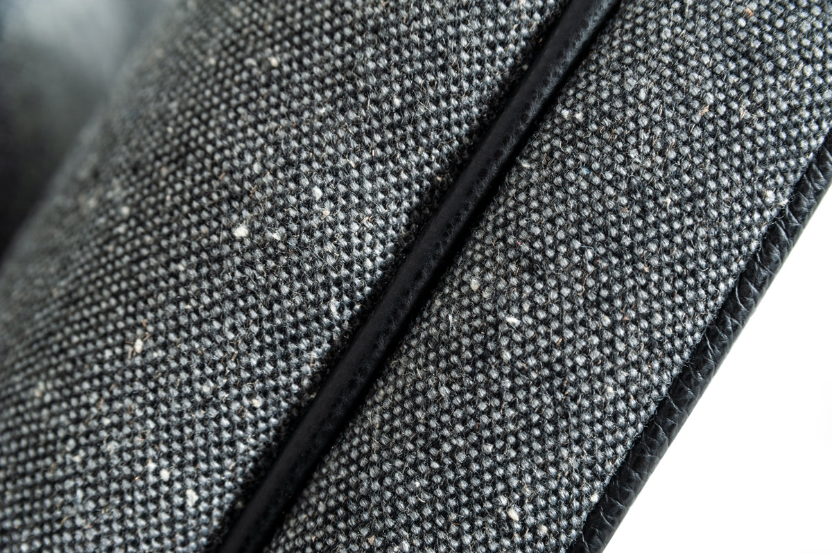 Divani Casa Conway Mid-Century Grey Fabric Sectional Sofa