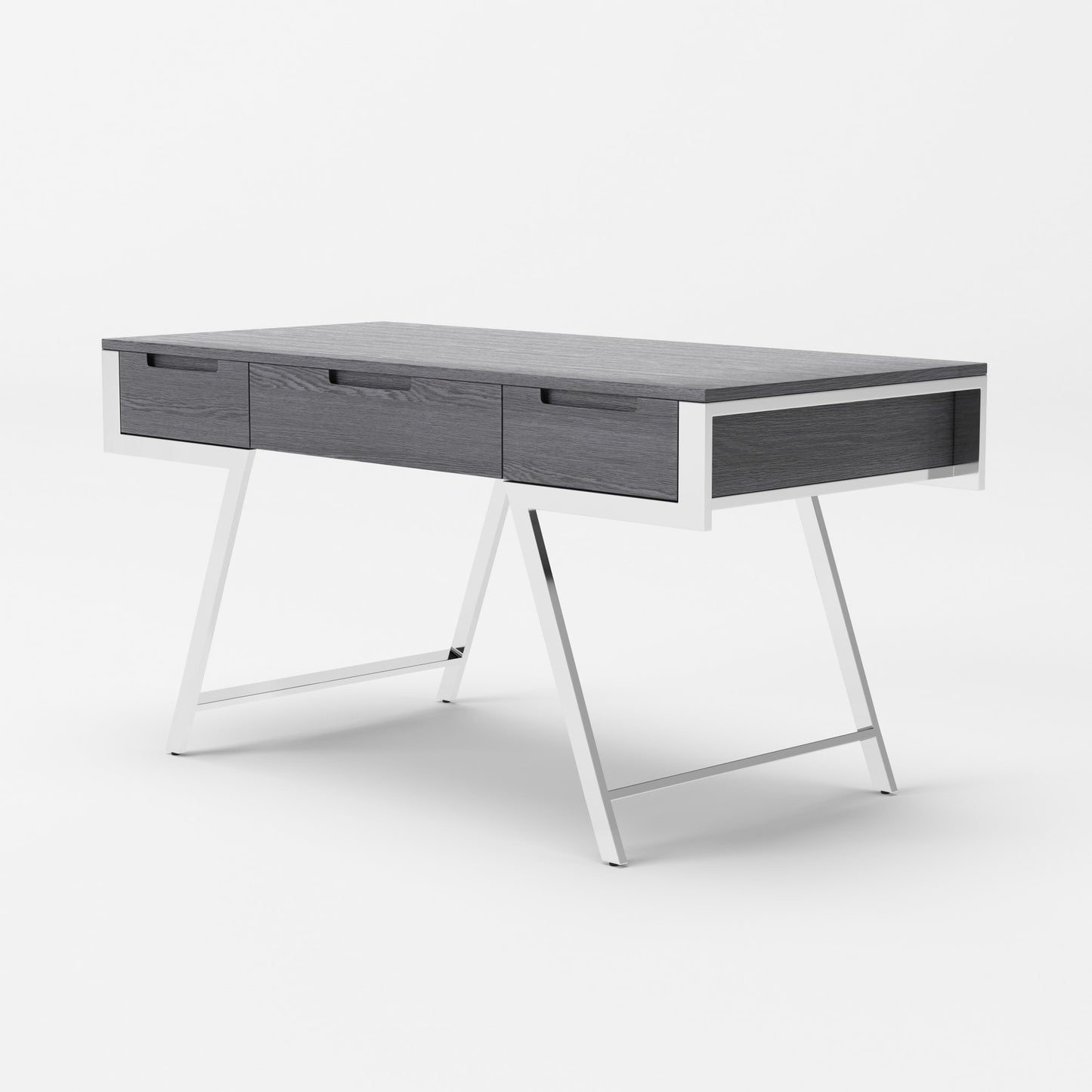Modrest Dessart - Modern Elm Grey Office Desk
