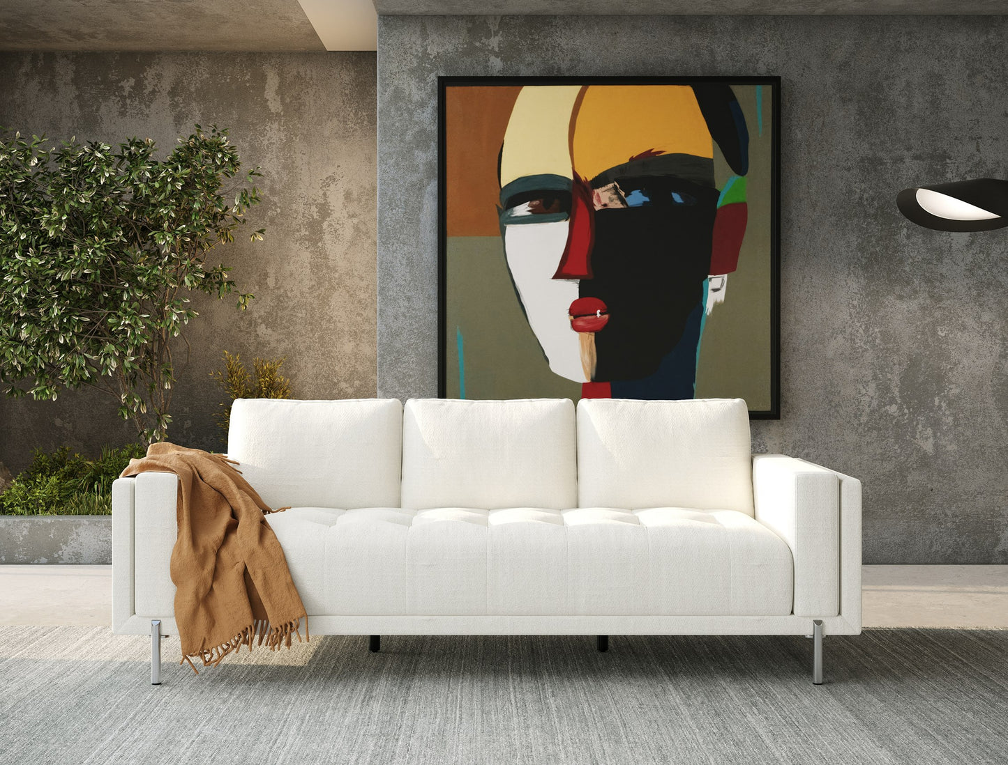 Divani Casa Schmidt - Modern Off White Fabric Sofa + 2 Chairs