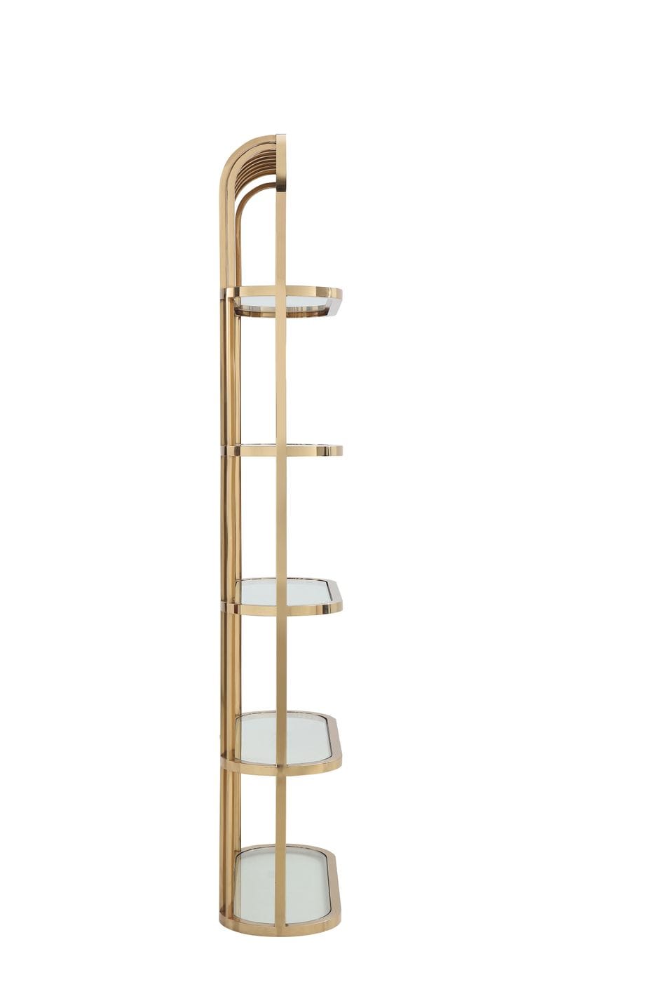 Modrest Doral - Clear Glass & Gold Shelf