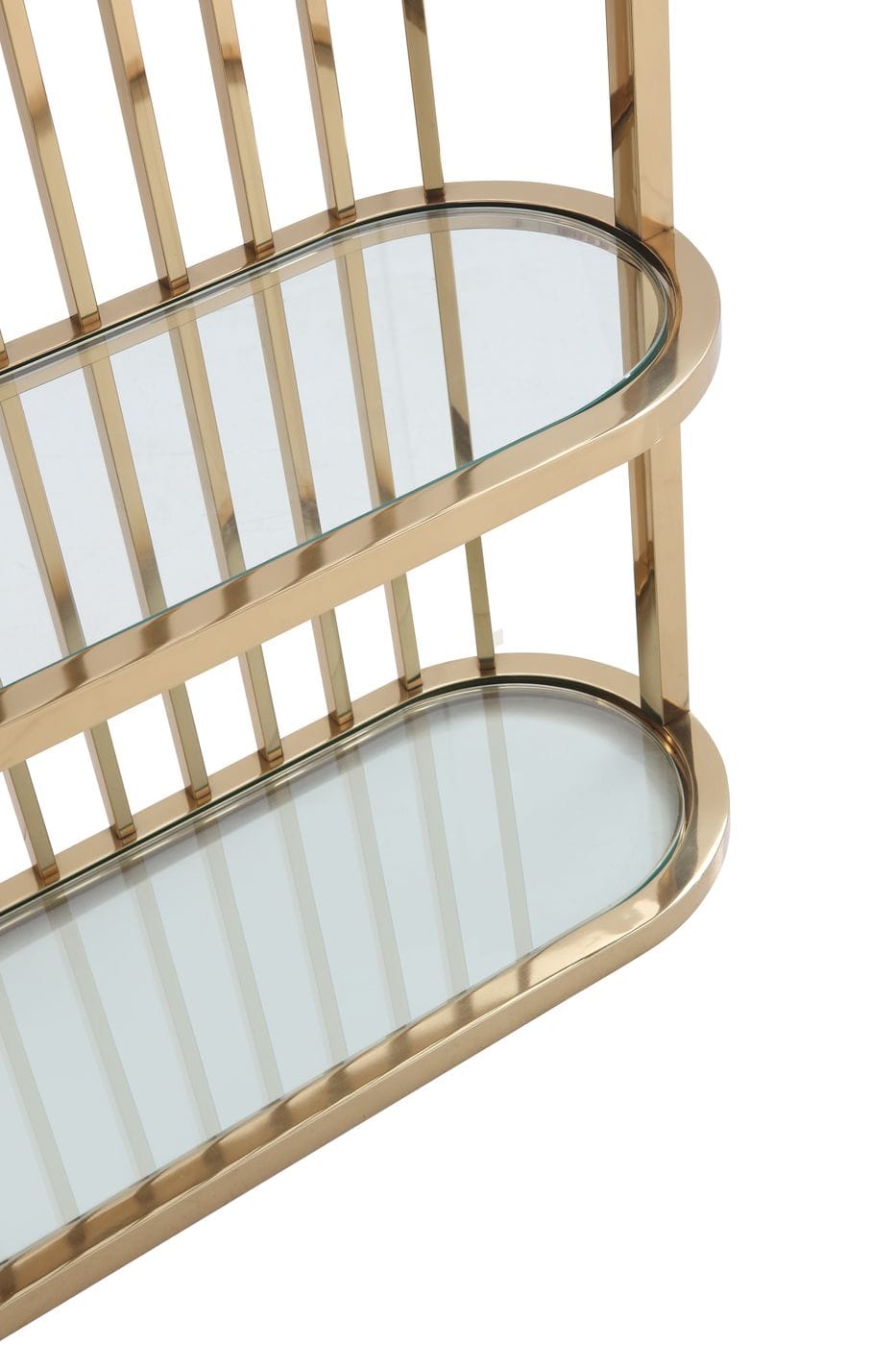 Modrest Doral - Clear Glass & Gold Shelf