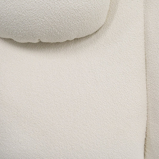 Divani Casa Duran - Contemporary White Fabric 4-Seater Sofa