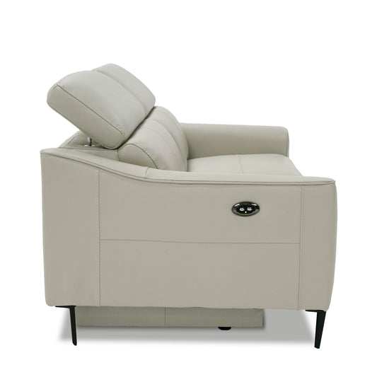 Divani Casa Eden - Modern Grey Leather Sofa