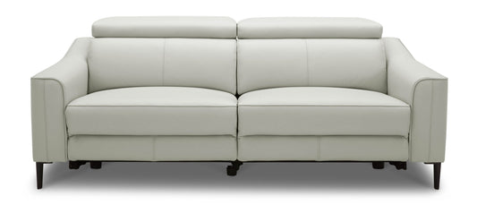 Divani Casa Eden - Modern Grey Leather Sofa Set