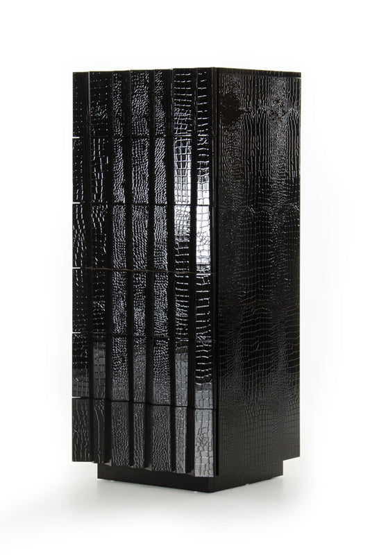 A&X Emphasis Black Crocodile Chest