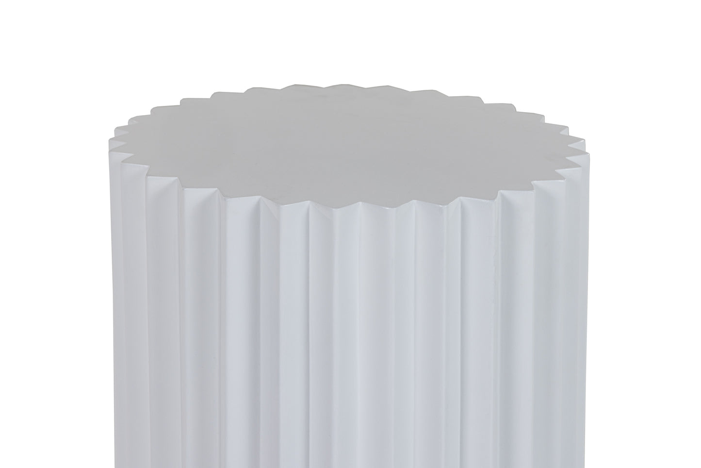 Modrest Evadale - Modern White Concrete End Table