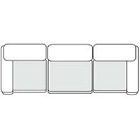 Divani Casa Everest - Modern Brown Leather Modular Sectional Sofa-3-Piece Sectional