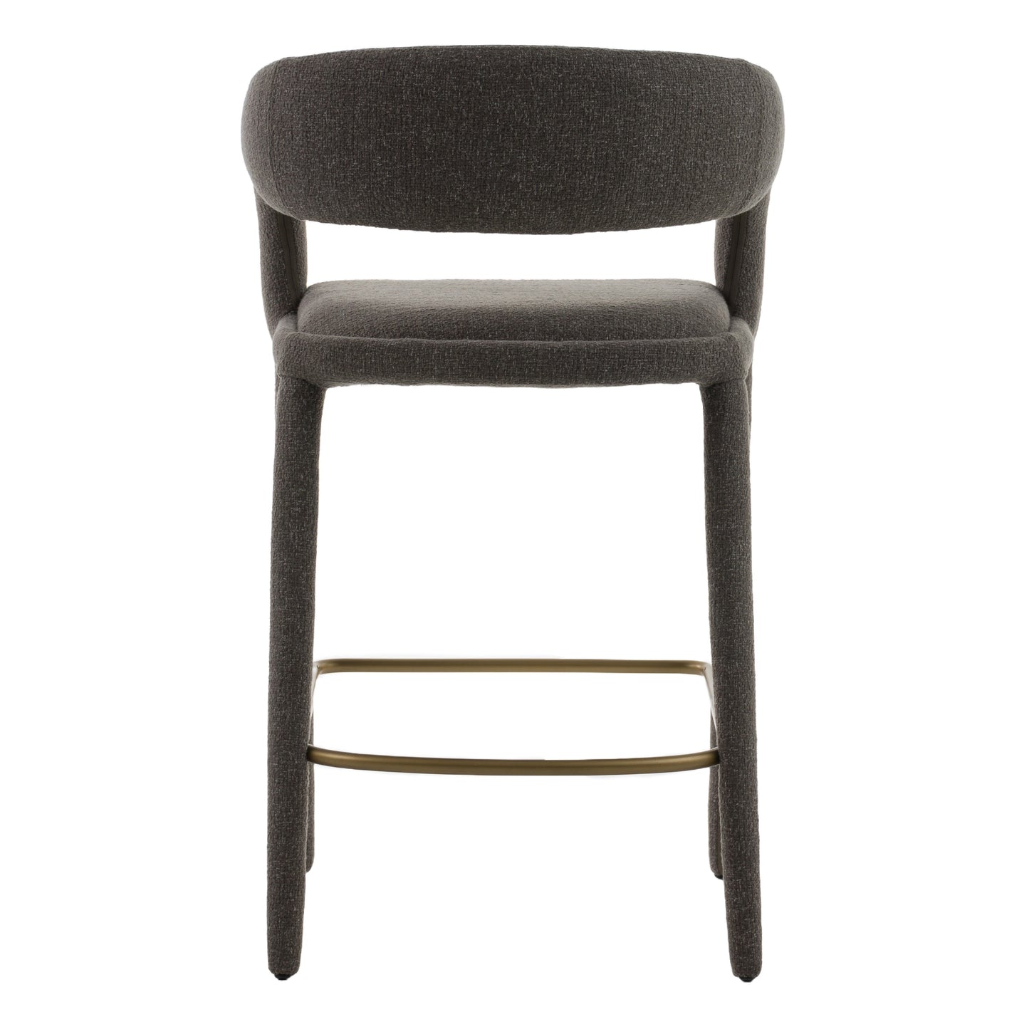 Modrest Faerron - Modern Grey Fabric Counter Chair